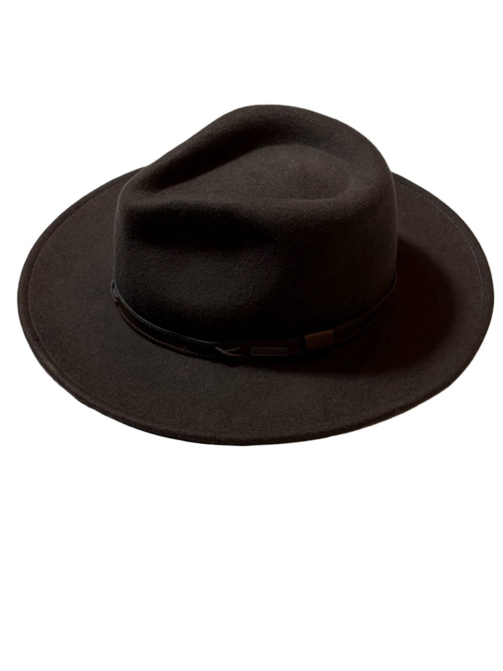 Pendleton Wool Fedora Hat Brown Leather Band Western Ranch Cowboy Classic